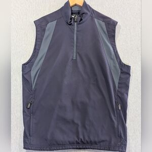 Adidas 1/4 Zip Performance Golf Vest Men's Large Navy Blue